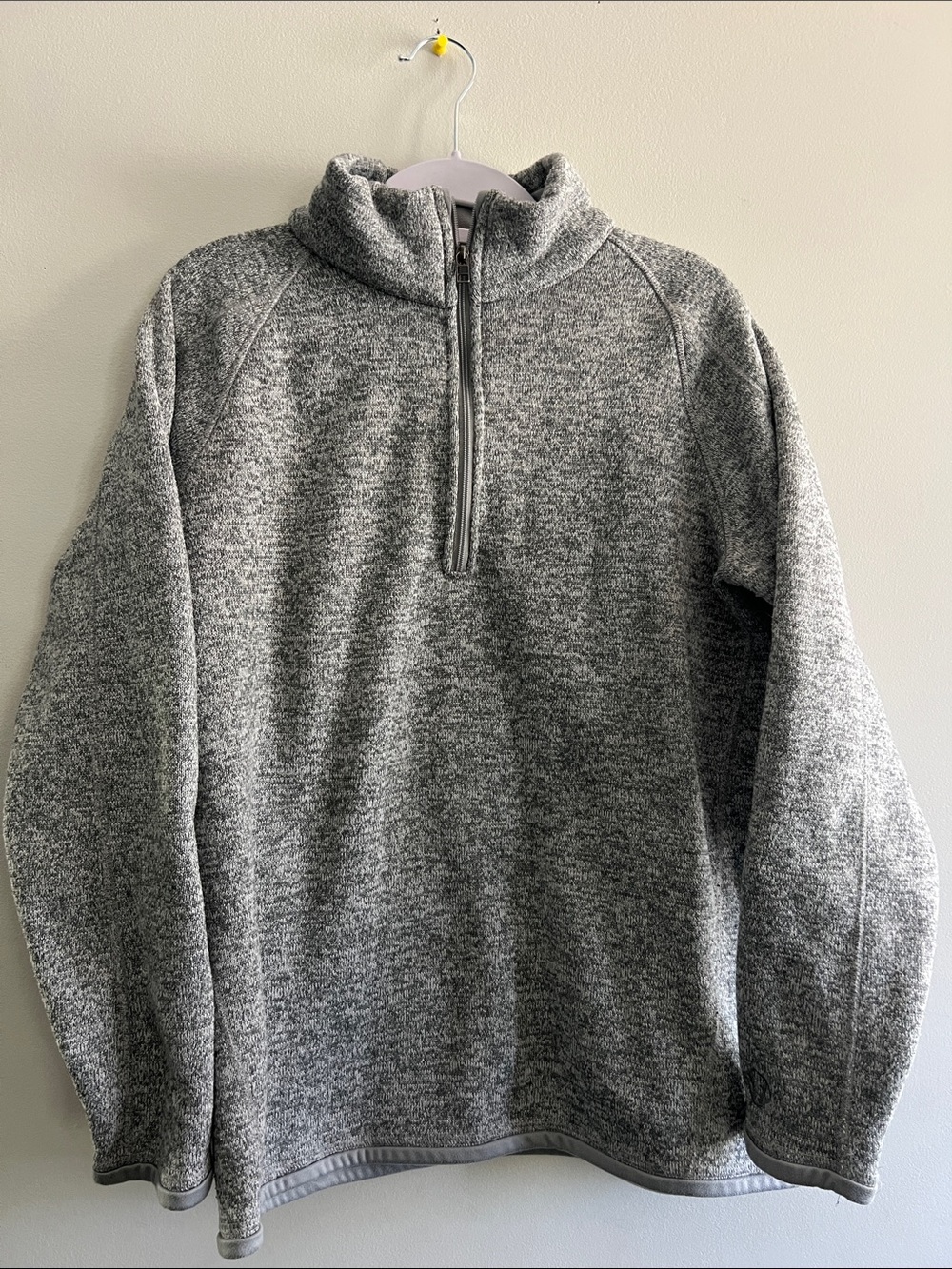Women's Gray Half-Zip Pullover Sweater